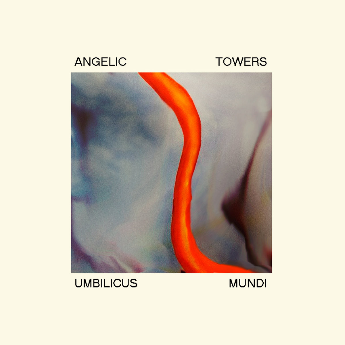 a red, snakelike tentacle against a gray background