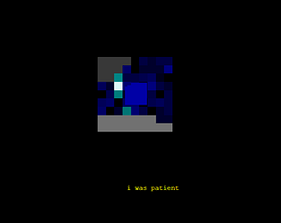 crunched blue pixels