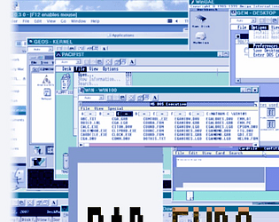 overlapping computer windows