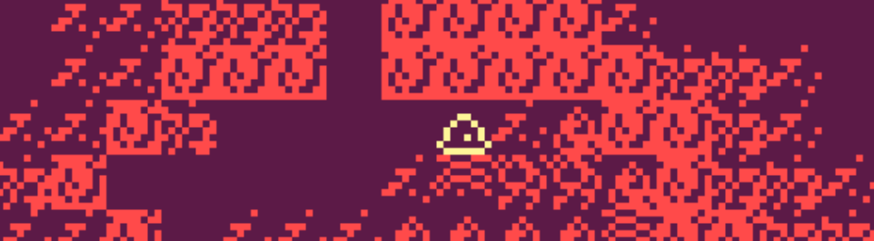 a slime in a corrupted ruin