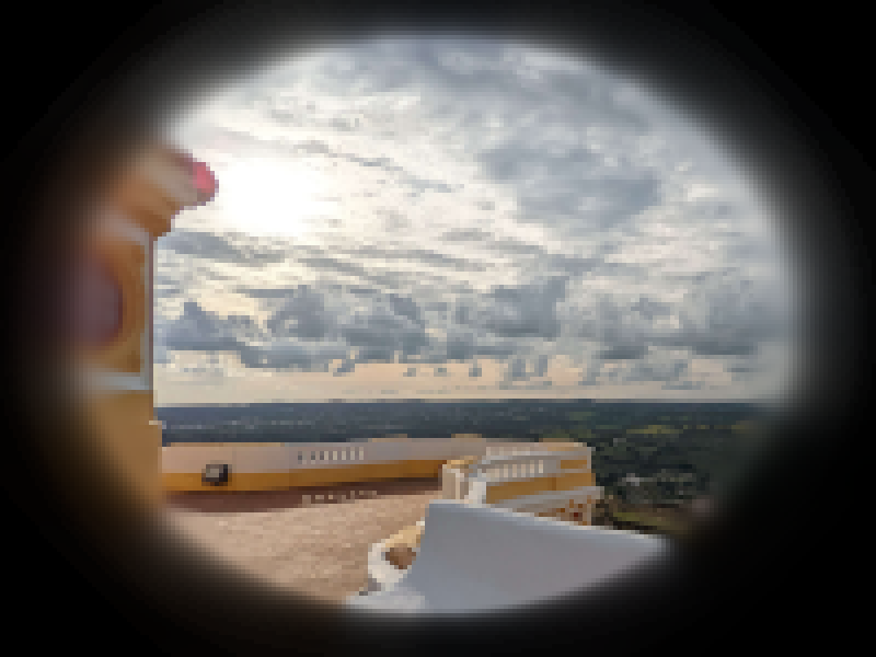 a palace overlooking a town