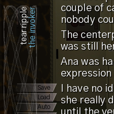 a strange column that reads tear ripple the invoker